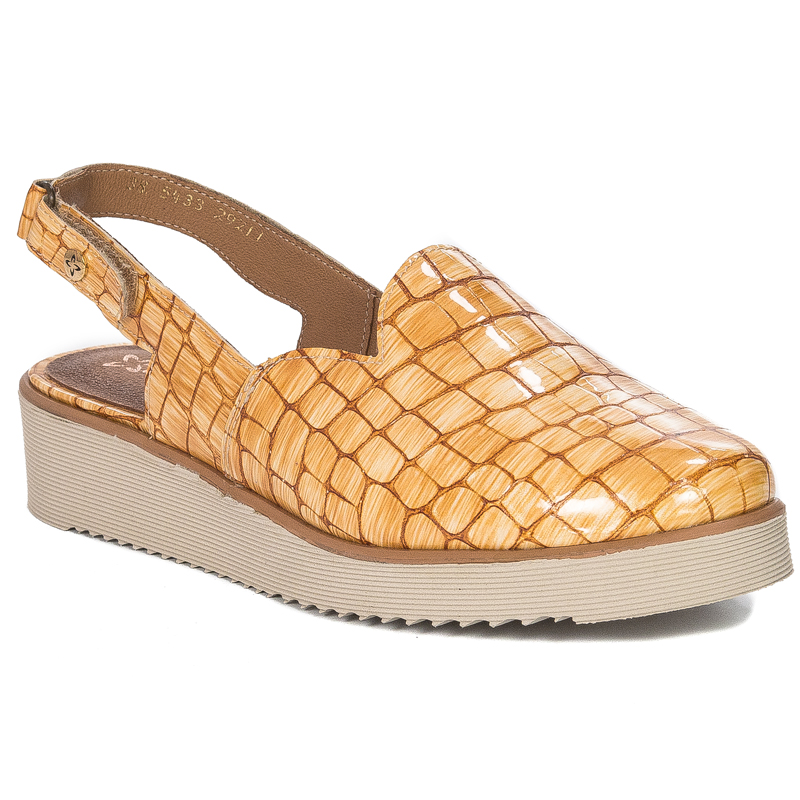 Maciejka Women's leather shoes Yellow