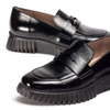 Wonders Women's Leather Half Shoes Lack I Negro