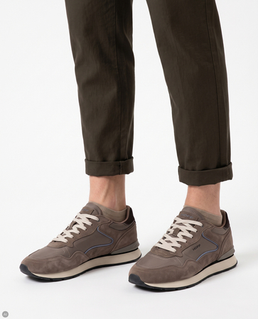 Hoff Suede Sneakers Men's Lace-up Brown 22602410