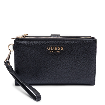 GUESS Portfel Damski Duży Z Paskiem Czarny SWBG7898157-BLACK