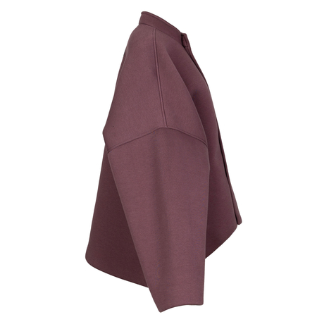 OPRA Oversize Cocoon Jacket Stand Collar Burgundy OP-KU-NUBA-WINE