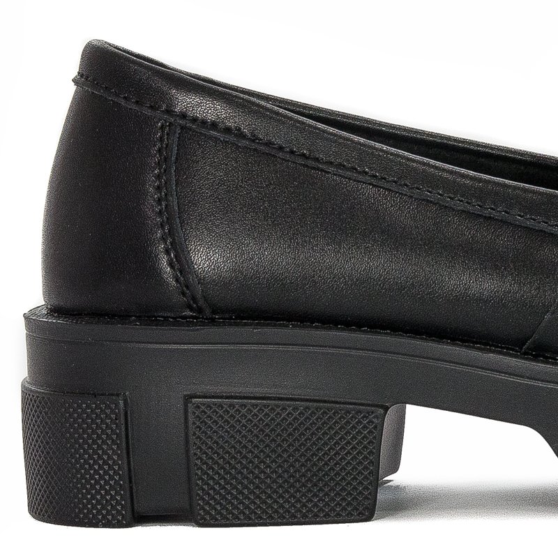 Półbuty Filippo DP3221-22 BK Black Czarne