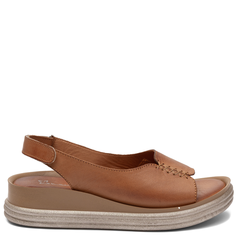 Maciejka Comfortable Leather Wedge Sandals Ginger L7631-29/00-1