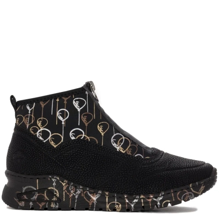 Rieker M4953-00 women's Black Low Shoes