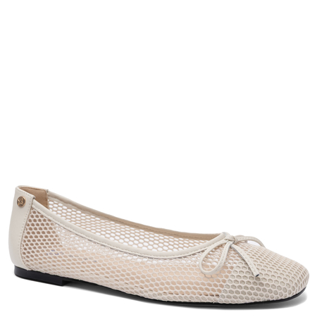 Maciejka Women's Mesh Leather Ballet Flats Beige K7512-04/00-1