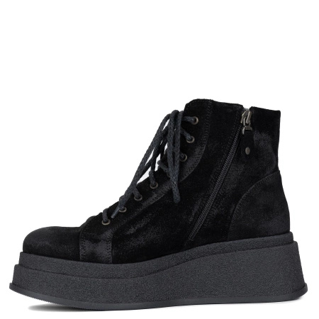 Maciejka Suede Platform Ankle Boots Black 06309-01-00-8