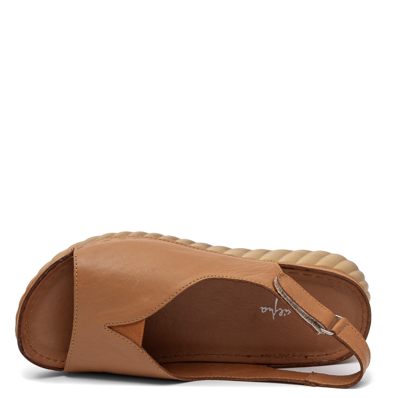 Maciejka Comfortable Leather Platform Sandals Orange L7633-29/00-1