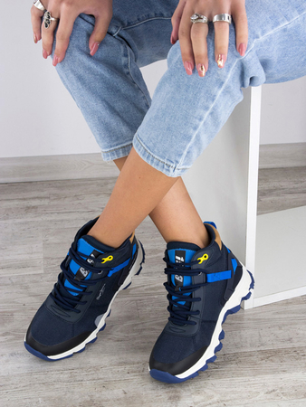 Sneakersy Pepe Jeans PBS50095 595 Navy Peak Trail Junior Granatowe