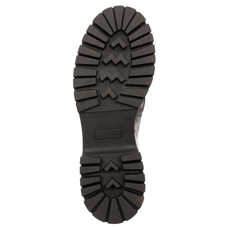 Maciejka Women's Black+Silver Shoes On Platform