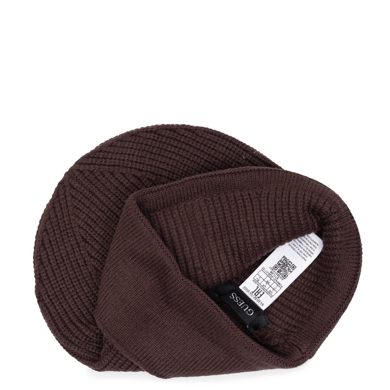 Guess Ciepła Czapka Damska Brązowa AW5631VIS01-BROWN