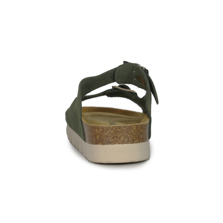 Dr. Brinkmann Women's Slides Olive Leather