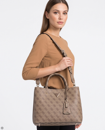 Guess Open Road Torba Klasyczna Monogram Beżowa HWSG6974060-BEIGE