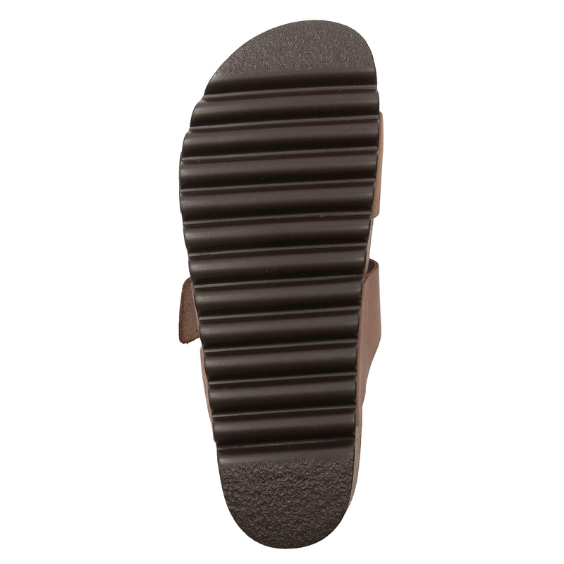Dr. Brinkmann Leather Anatomical Platform Slides Beige 700686-21