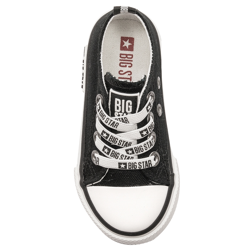 Big Star Black children's slip-on black sneakers