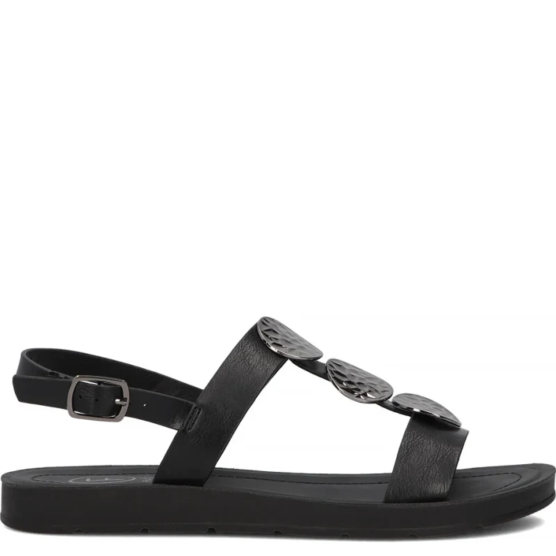 Filippo Women's Flat Sandals Black