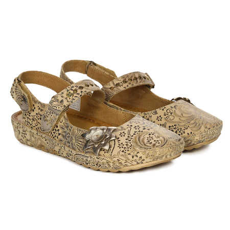 Maciejka Women's Half Shoes Dark Beige