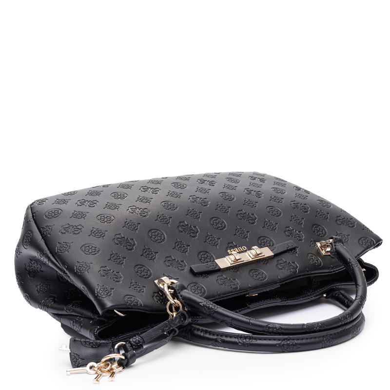 Guess Carmella Classic Embossed Handbag Black HWPD2225060-BLACK