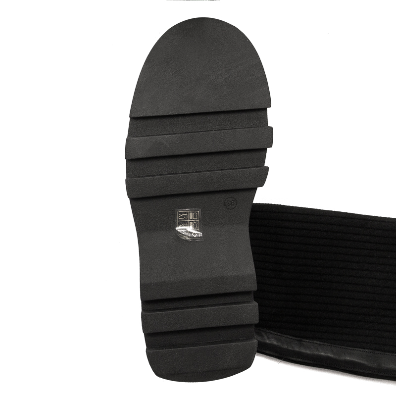 Kozaki Venezia Black skórzane Czarne