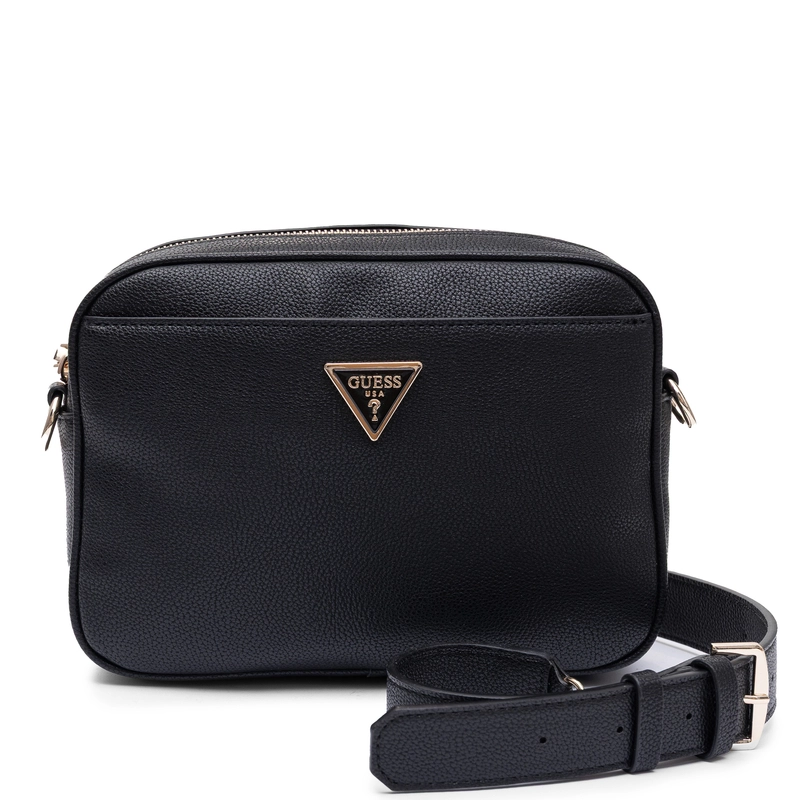Guess Meridian Smooth Crossbody Bag Black HWBG6974140-BLACK