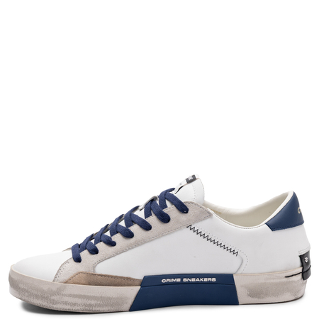 Crime London Men's White Leather Sneakers 19003PP8.10