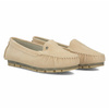 Filippo Women's Leather Moccasins Beige