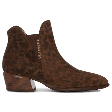 Hispanitas Women's Brown Ankle Boots with Heel
