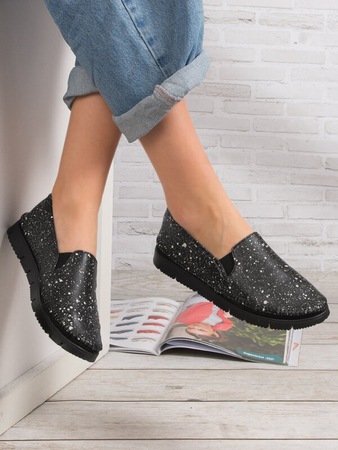 Maciejka Black with Dots Low Shoes
