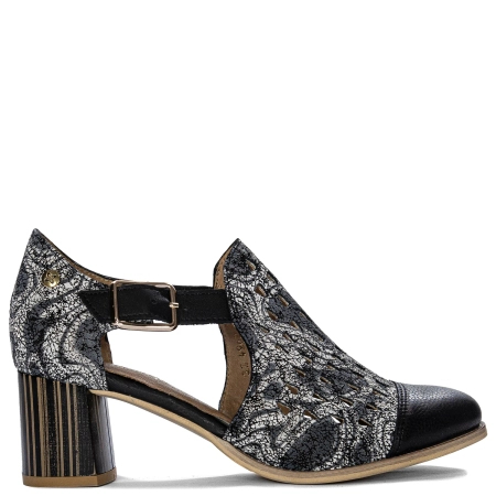 Maciejka Black and Beige Pumps