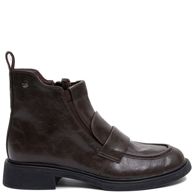 Maciejka Women's Leather Ankle Boots with Zipper Brown K7759-02/00-7