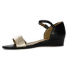 Maciejka 06486-20/00-1 Women Black + Gold Sandals