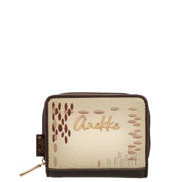 Anekke Elegant Embroidered Women's Wallet Zip Closure Multicolor 43719-903