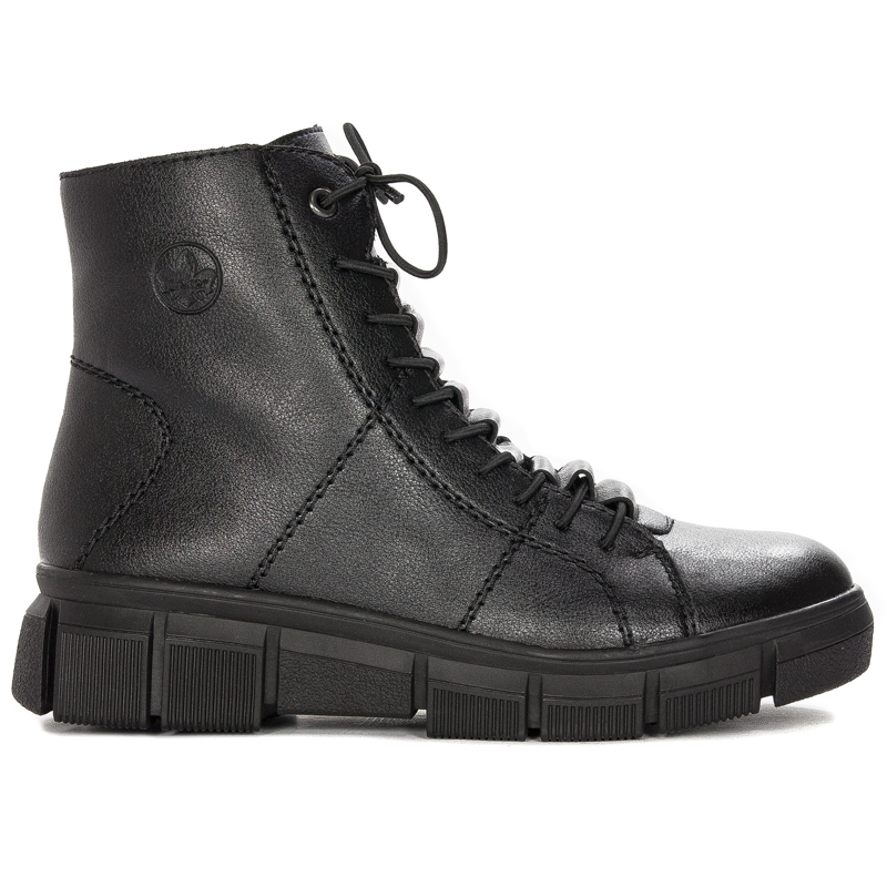 Rieker X3428-00 warned Black Boots