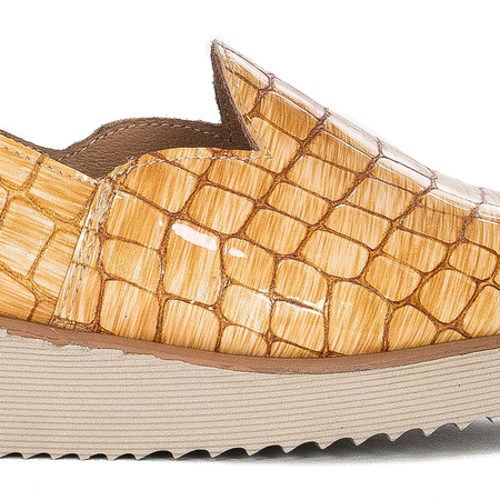 Maciejka Women's leather shoes Yellow