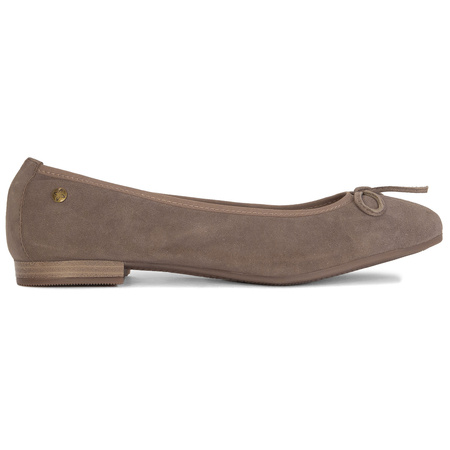 Maciejka Women's Velour Beige Ballerinas