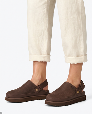 UGG W Goldenstar Villa Clog Dark Chestnut 1169590-DKC