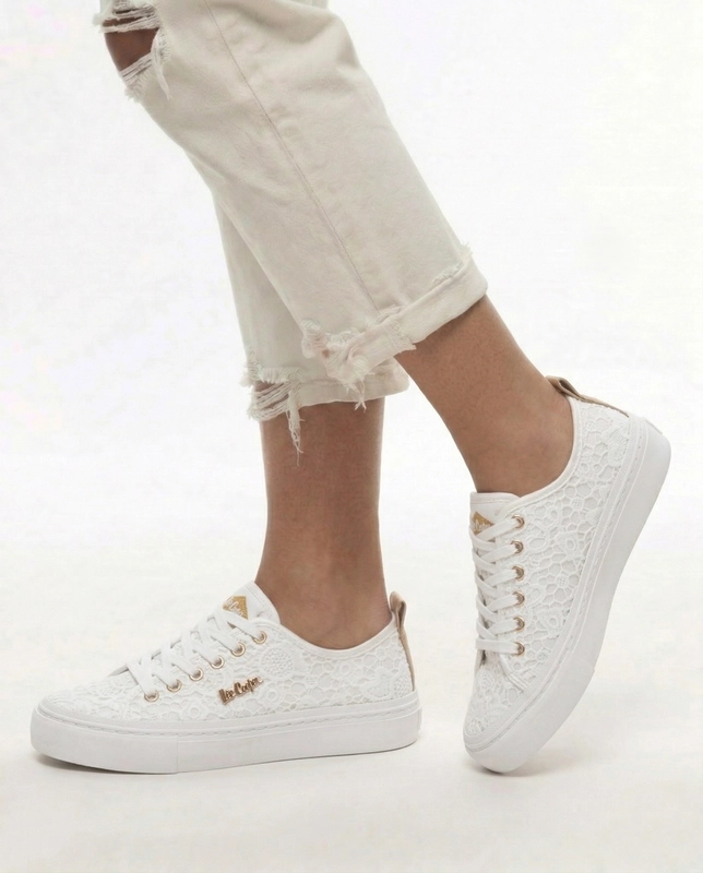 Lee Cooper Lace Platform Sneakers White LCW-26-02-4060L