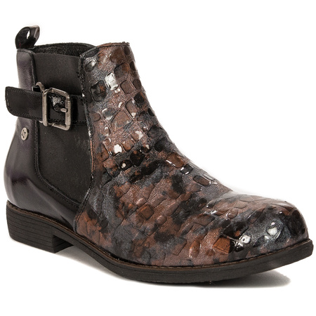 Maciejka Black + Brown Women's Boots