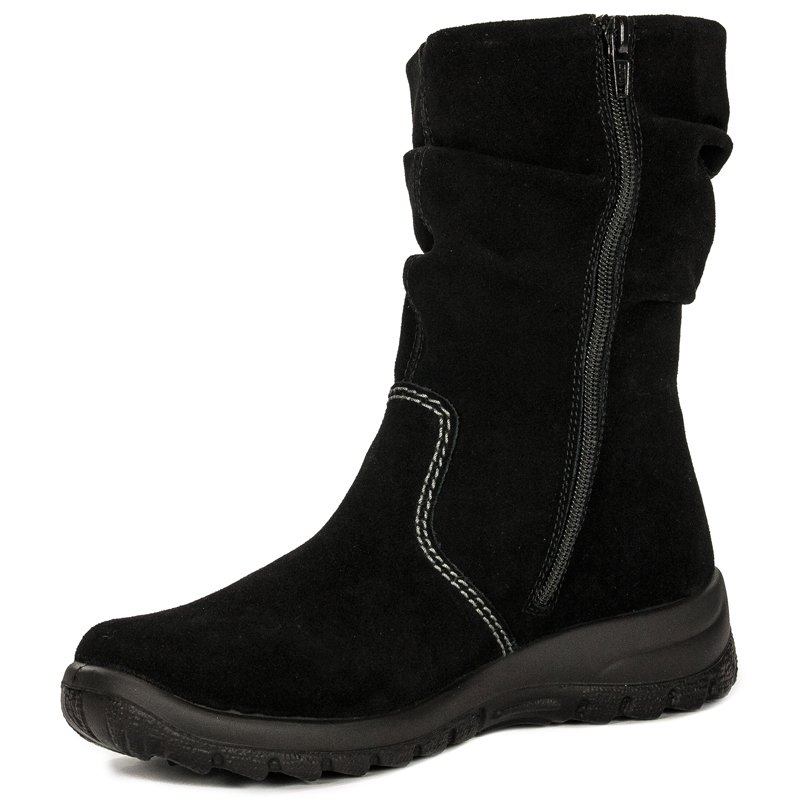Rieker Z7171-01 Black Knee-High Boots
