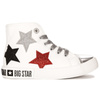 Big Star Trampki dziecięce dziewczęce wysokie White białe