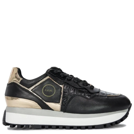 GOE II2N4080 Black Gold Sneakers