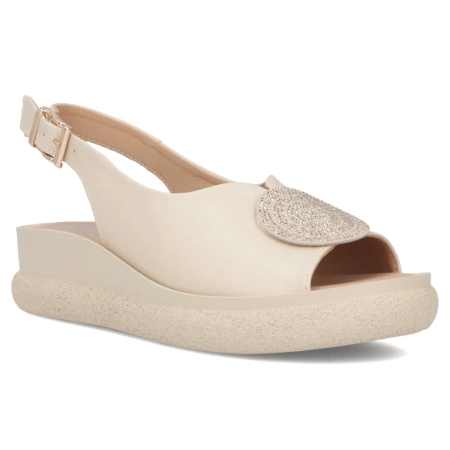 Filippo Women's Flat Sandals Beige