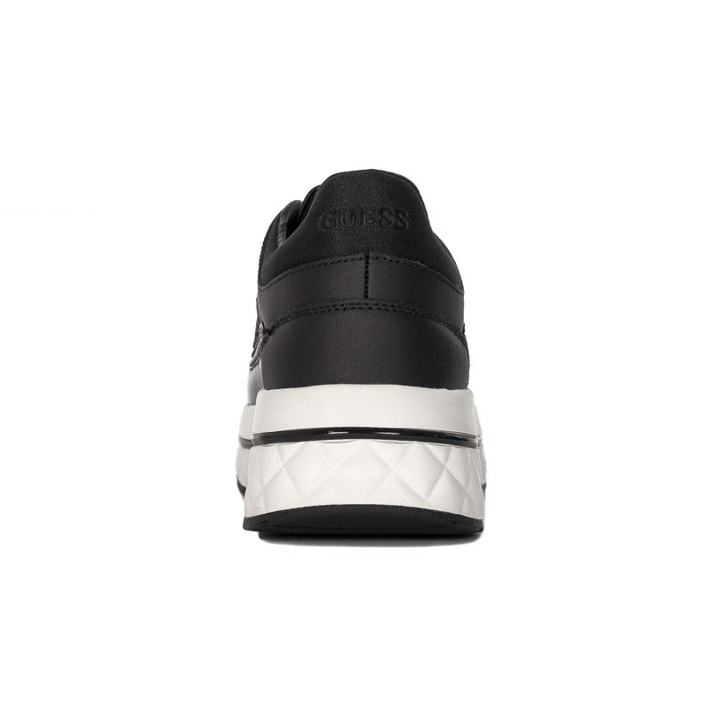 Guess Women's Black Sneakers on the platform