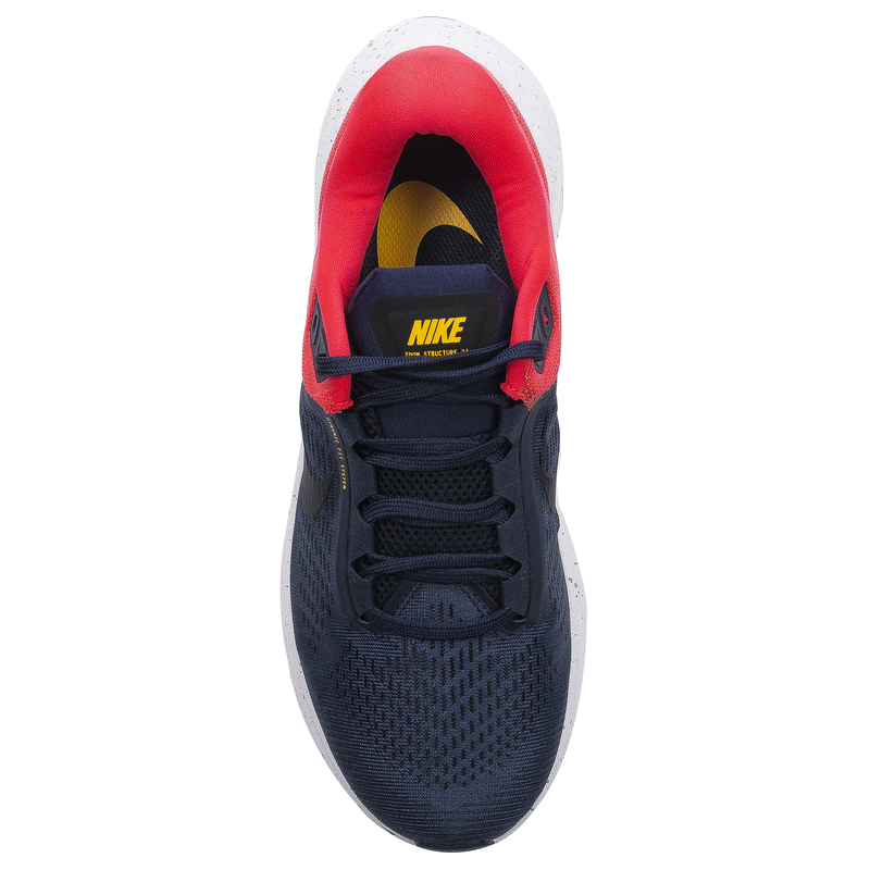 Nike Sneakersy męskie Air Zoom Structure 24 Obsidian Black Bright Crimson