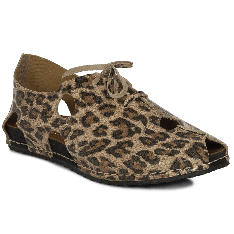 Maciejka Women's Leather Panther Sandals