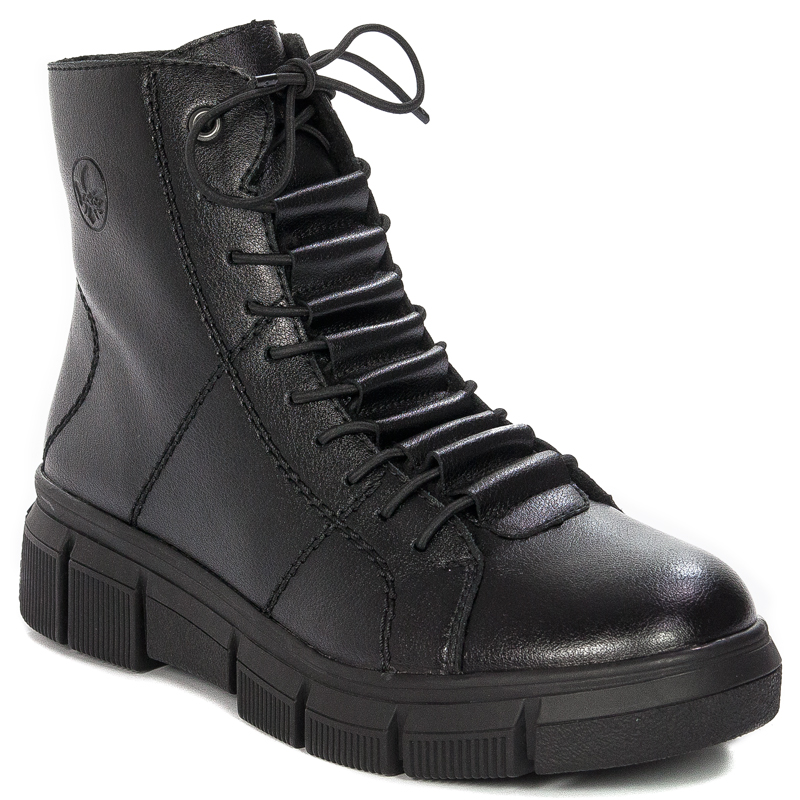 Rieker X3428-00 warned Black Boots