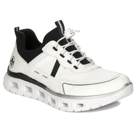 Rieker Women's White Combination Sneakers