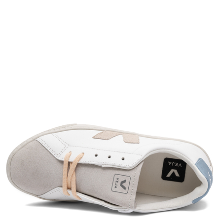 Veja Sneakersy damskie skórzane White Sable Steel białe