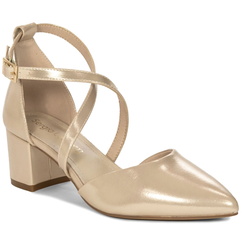 Sergio Leone Women's Gold Sandals