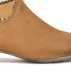 Maciejka Suede Ankle Boots Ethnic Knit Cuff Brown 05986-29/00-5