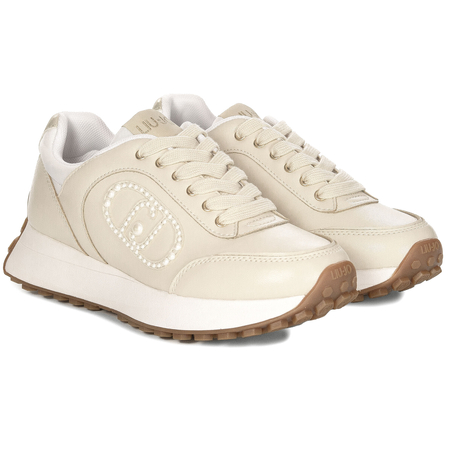 Liu Jo Sneakersy Damskie Na Platformie Kremowe
